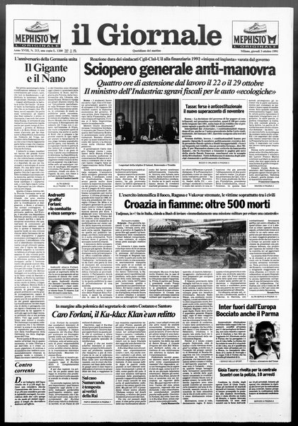 Il giornale : quotidiano del mattino